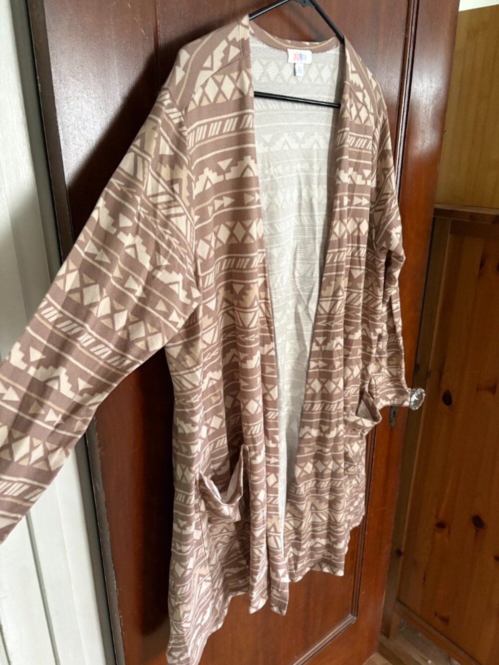 Lularoe Aztec-Patterned Cardigan, Size XL - Picture 2 of 5